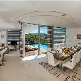 5 bedroom villa with heated infinity pool and sea views near Milna, Brac Island, sleeps 10